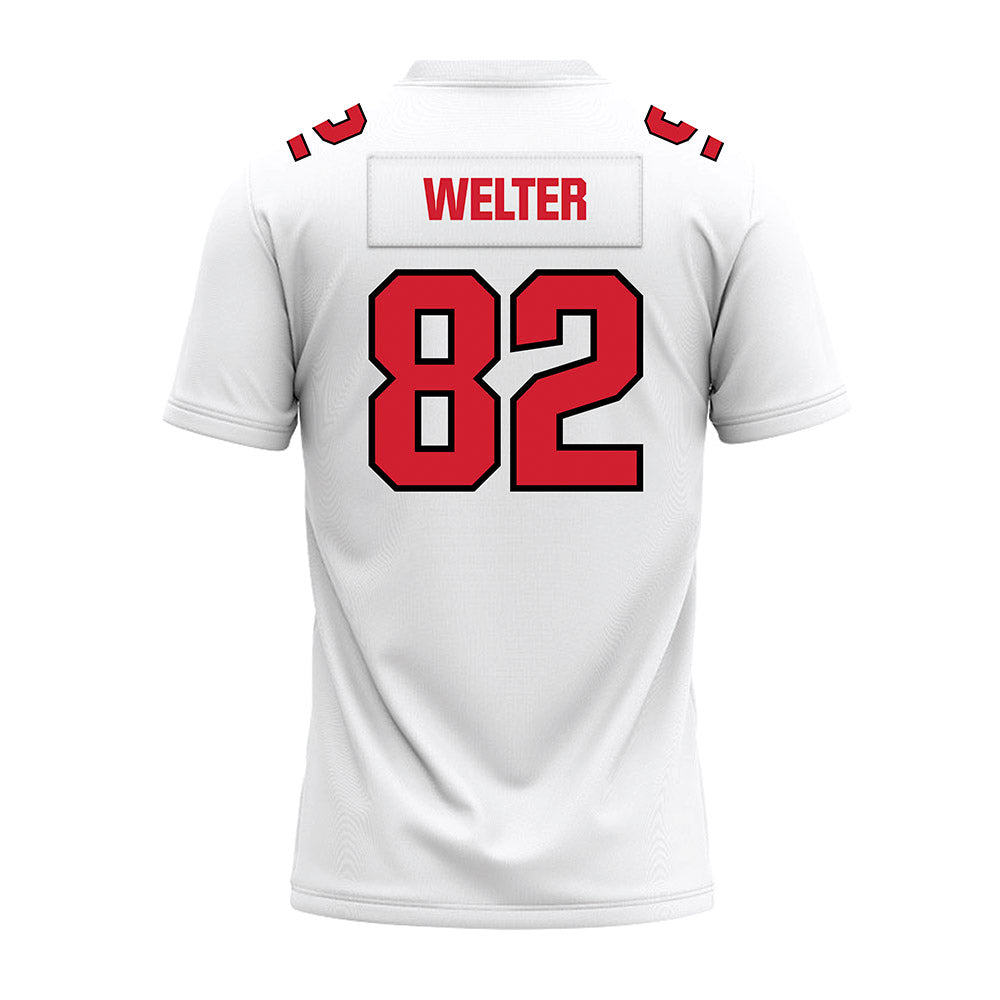 Youngstown State - NCAA Football : Max Welter - White Premium Football Jersey-1
