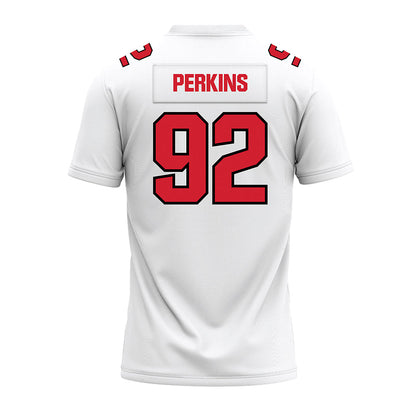 Youngstown State - NCAA Football : Devaughn Perkins - White Premium Football Jersey-1