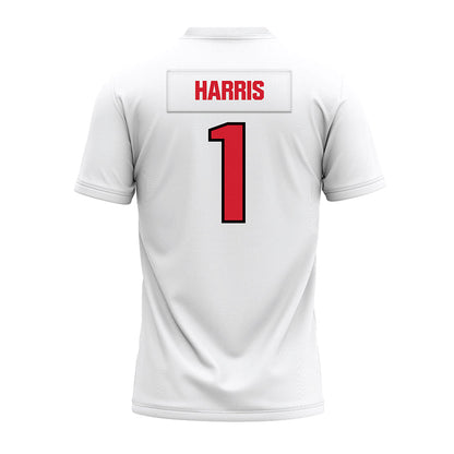 Youngstown State - NCAA Football : Dimetrius Harris - White Premium Football Jersey-1