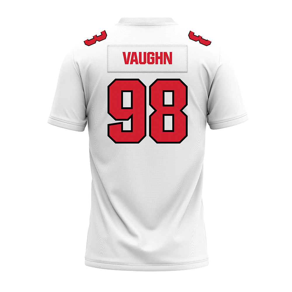 Youngstown State - NCAA Football : Collin Vaughn - White Premium Football Jersey-1