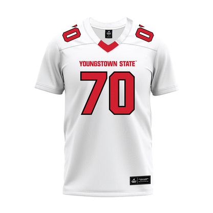 Youngstown State - NCAA Football : Robert Hayes - White Premium Football Jersey-0