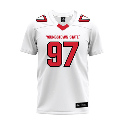 Youngstown State - NCAA Football : Trentt Fulgham - White Premium Football Jersey-0
