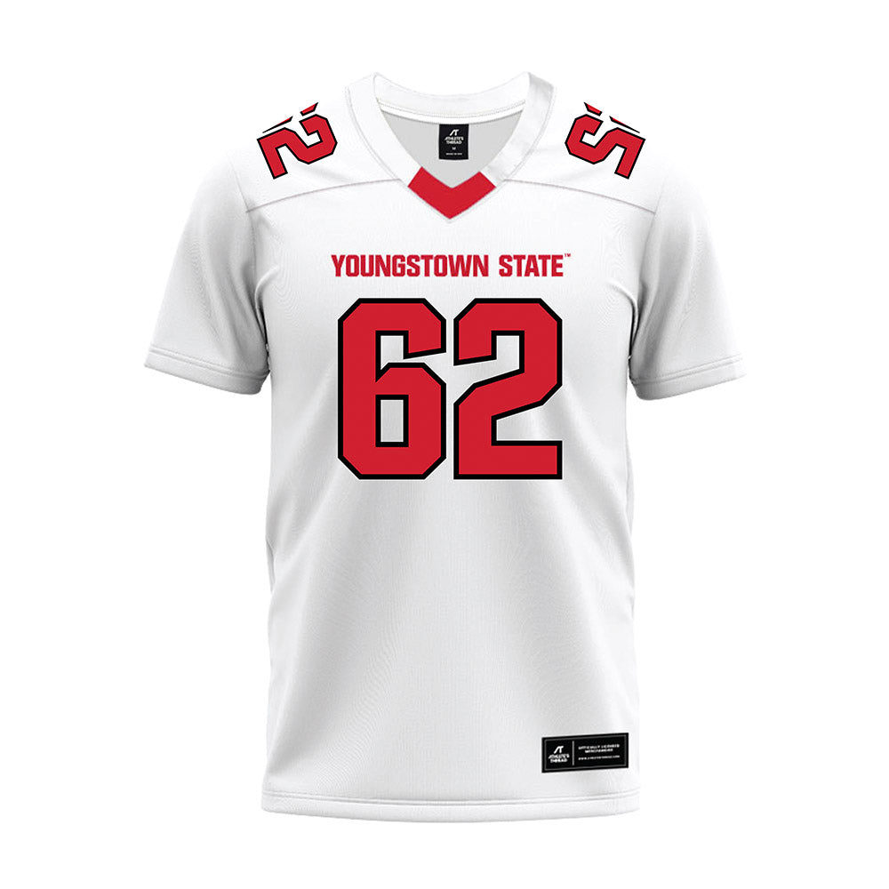 Youngstown State - NCAA Football : Shane Keenan - White Premium Football Jersey-0