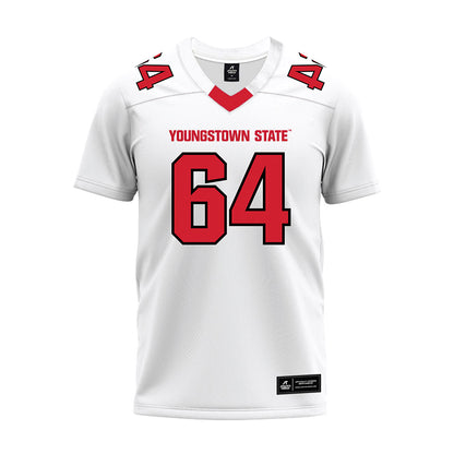 Youngstown State - NCAA Football : Matthew Keeley - White Premium Football Jersey-0