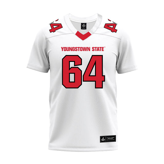 Youngstown State - NCAA Football : Matthew Keeley - White Premium Football Jersey-0