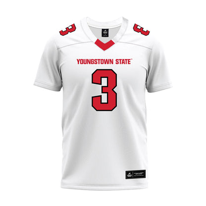 Youngstown State - NCAA Football : Richard Dandridge - White Premium Football Jersey-0