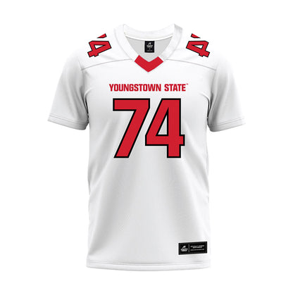 Youngstown State - NCAA Football : Ethan Ray - White Premium Football Jersey-0