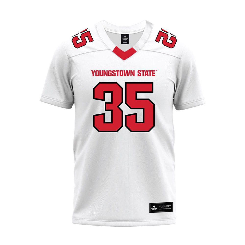 Youngstown State - NCAA Football : Graydon Rollins - White Premium Football Jersey-0