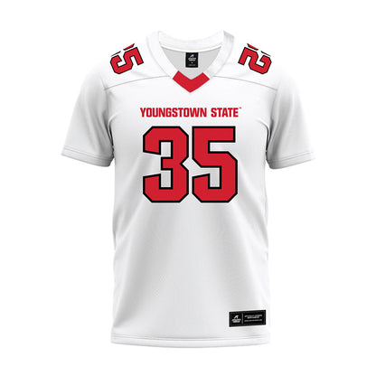 Youngstown State - NCAA Football : Graydon Rollins - White Premium Football Jersey-0