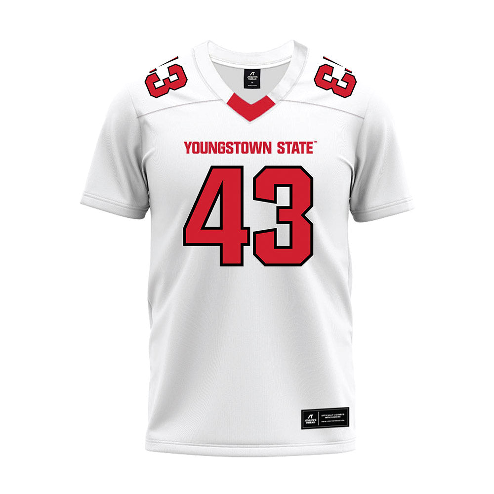 Youngstown State - NCAA Football : Jay Smith - White Premium Football Jersey-0
