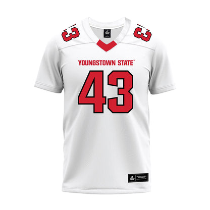 Youngstown State - NCAA Football : Jay Smith - White Premium Football Jersey-0