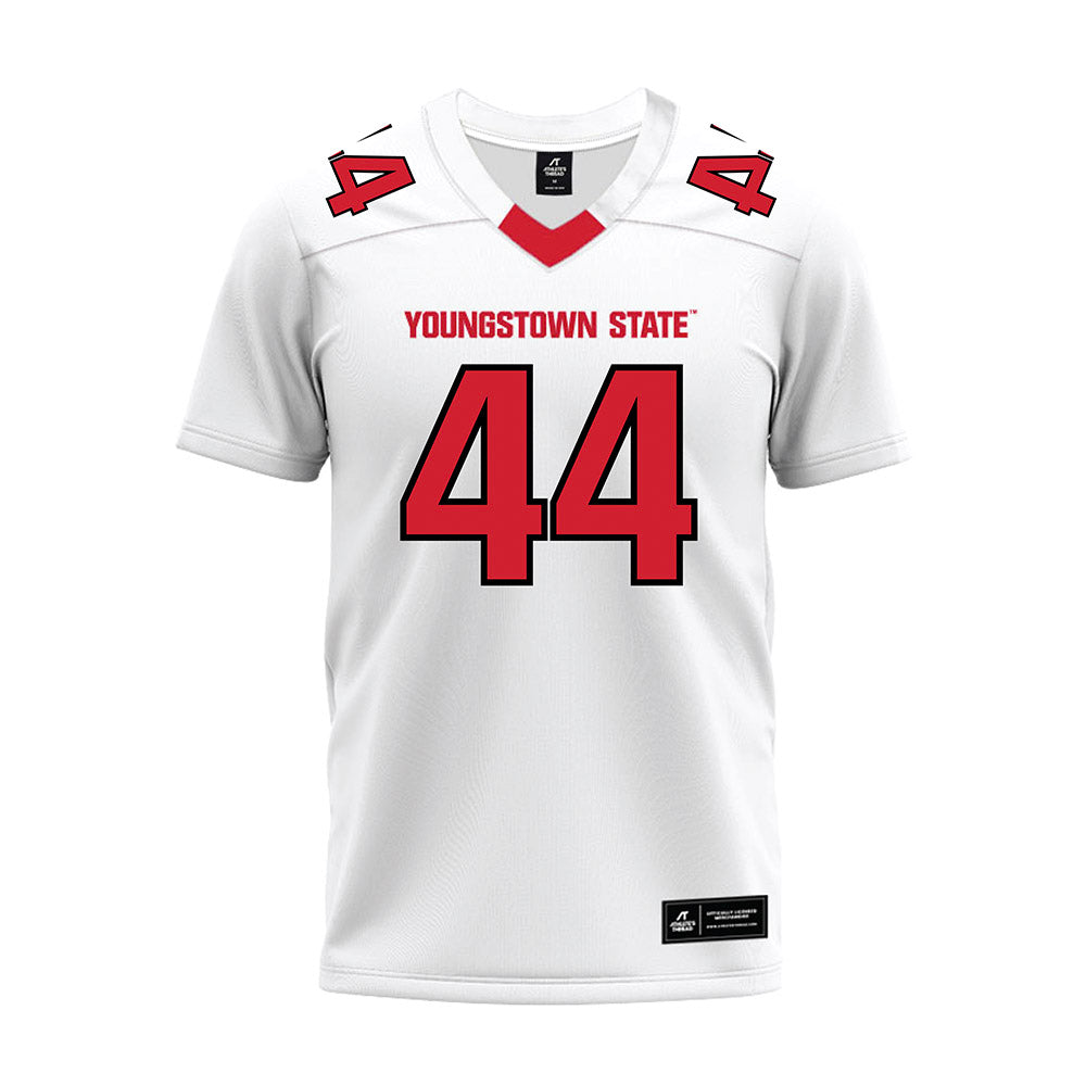Youngstown State - NCAA Football : Nathan Boozer - White Premium Football Jersey-0