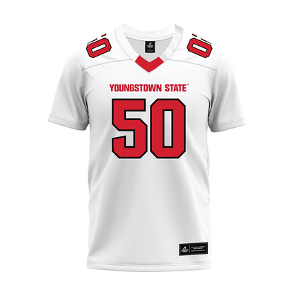Youngstown State - NCAA Football : Grant Woods - White Premium Football Jersey-0