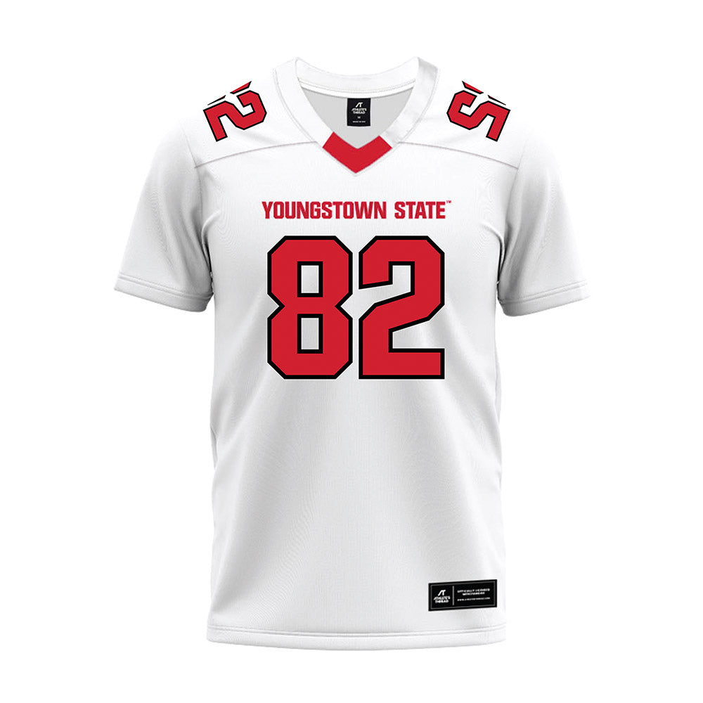 Youngstown State - NCAA Football : Max Welter - White Premium Football Jersey-0