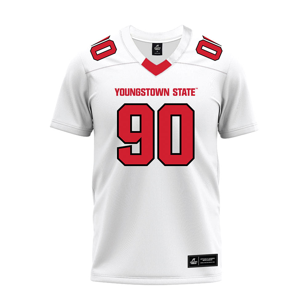 Youngstown State - NCAA Football : Ebony Curry - White Premium Football Jersey-0