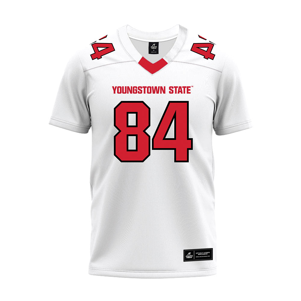 Youngstown State - NCAA Football : Emy Louis - White Premium Football Jersey-0