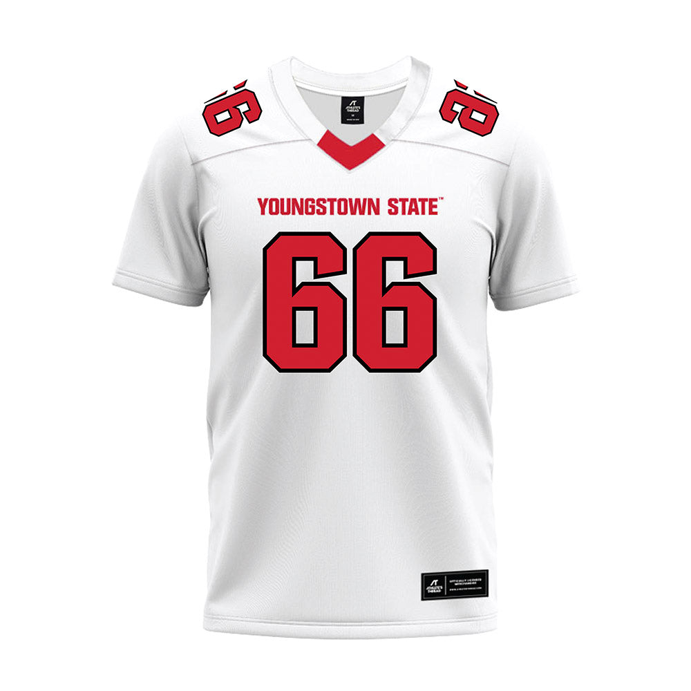 Youngstown State - NCAA Football : Max Patterson - White Premium Football Jersey-0