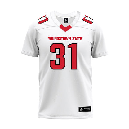Youngstown State - NCAA Football : Weston Sturzinger - White Premium Football Jersey-0