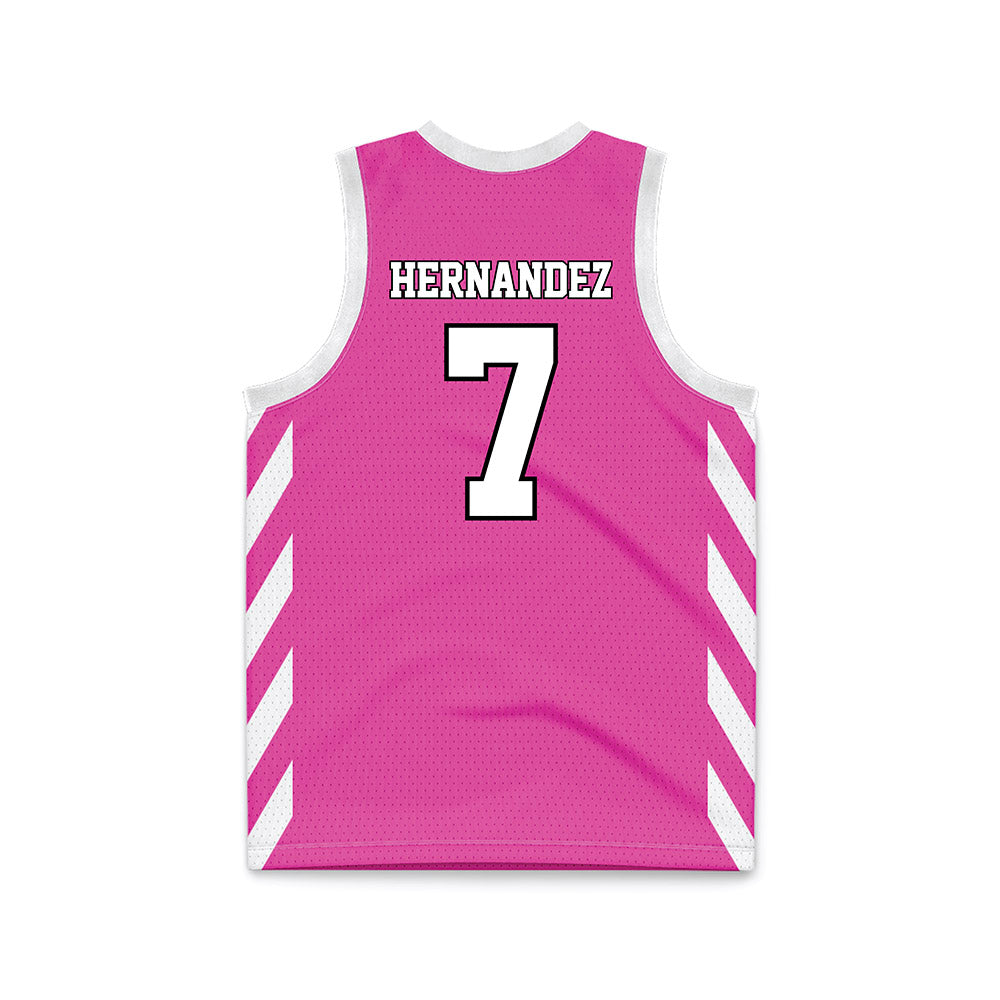 Youngstown State - NCAA Women's Basketball : Paulina Hernandez - Pink Basketball Jersey-1