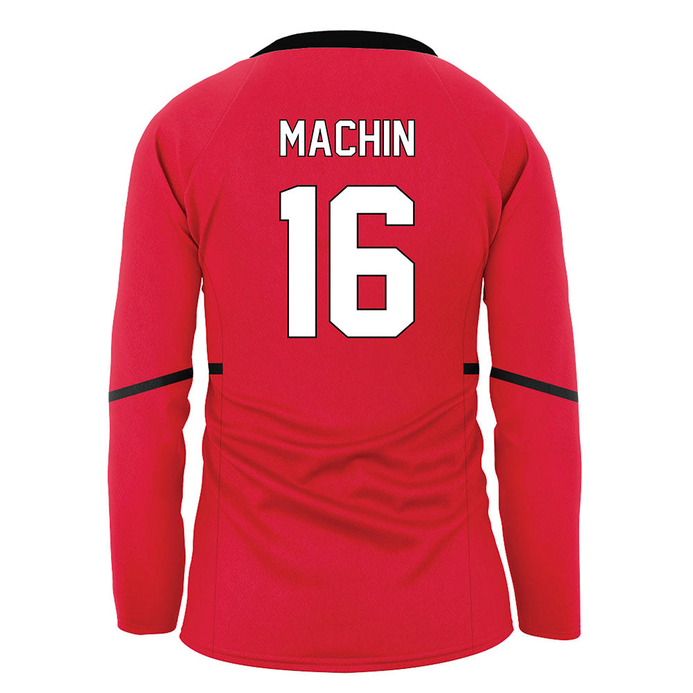 Youngstown State - NCAA Women's Volleyball : Gabriela Machin - Red Volleyball Jersey-1