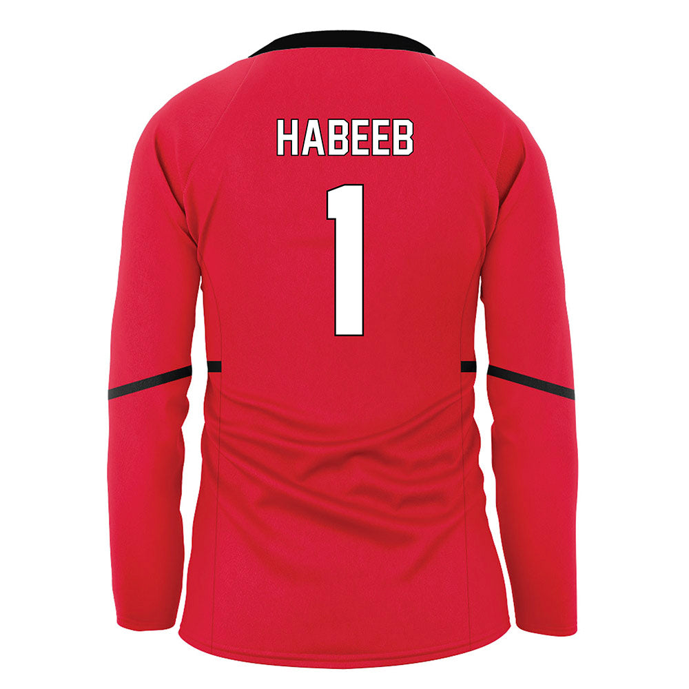 Youngstown State - NCAA Women's Volleyball : Brie Habeeb - Red Volleyball Jersey-1