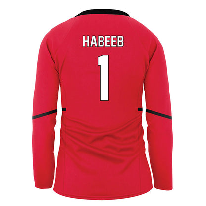 Youngstown State - NCAA Women's Volleyball : Brie Habeeb - Red Volleyball Jersey-1