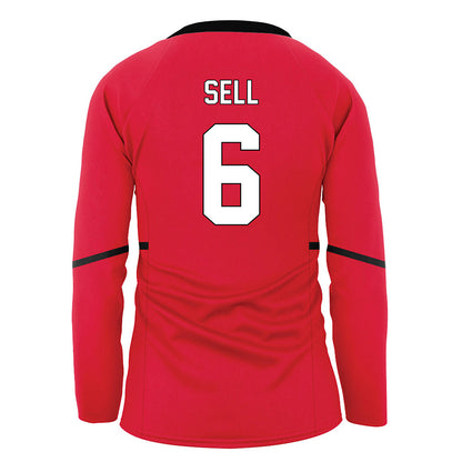 Youngstown State - NCAA Women's Volleyball : Julia Sell - Red Volleyball Jersey-1