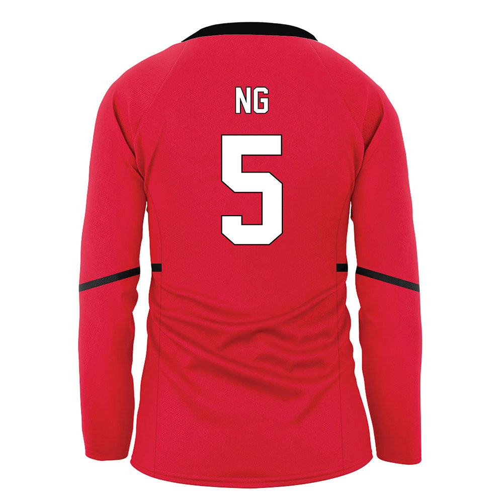 Youngstown State - NCAA Women's Volleyball : Teagan Ng - Red Volleyball Jersey-1
