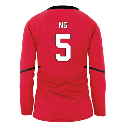 Youngstown State - NCAA Women's Volleyball : Teagan Ng - Red Volleyball Jersey-1