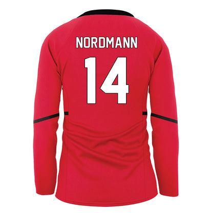 Youngstown State - NCAA Women's Volleyball : Taya Nordmann - Red Volleyball Jersey-1