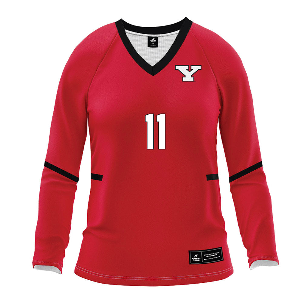 Youngstown State - NCAA Women's Volleyball : Nyia Setla - Red Volleyball Jersey-0