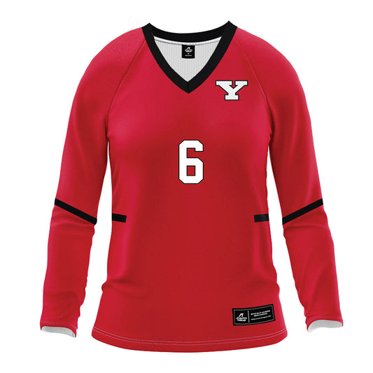 Youngstown State - NCAA Women's Volleyball : Julia Sell - Red Volleyball Jersey-0