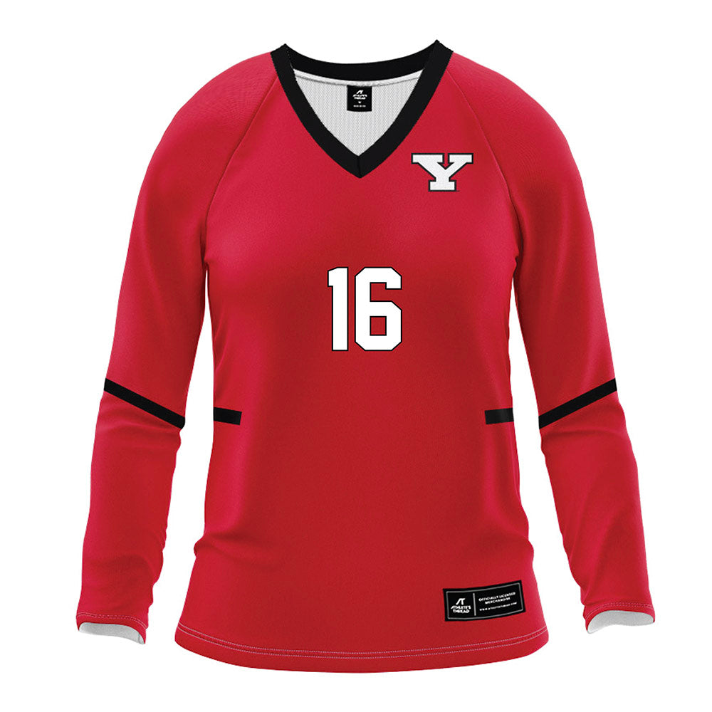 Youngstown State - NCAA Women's Volleyball : Gabriela Machin - Red Volleyball Jersey-0