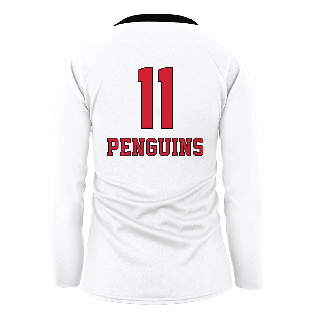 Youngstown State - NCAA Women's Volleyball : Nyia Setla - White Volleyball Jersey-1