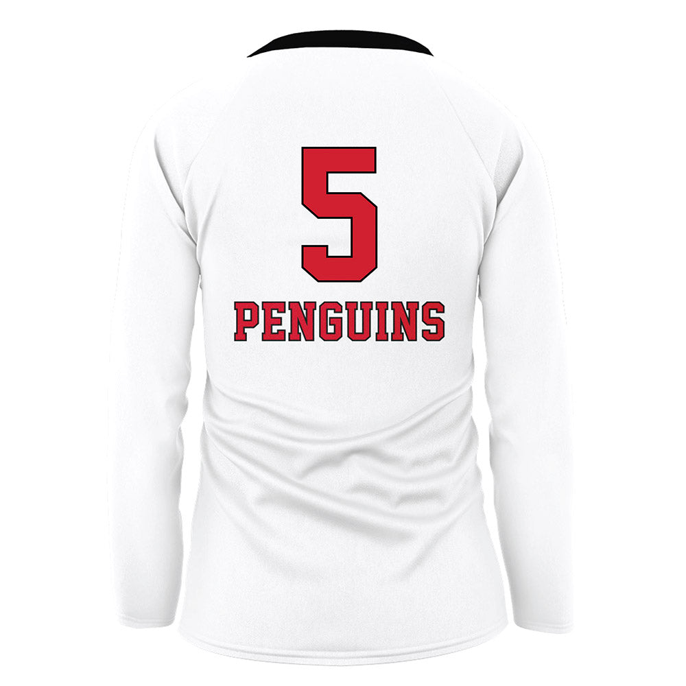 Youngstown State - NCAA Women's Volleyball : Teagan Ng - White Volleyball Jersey-1