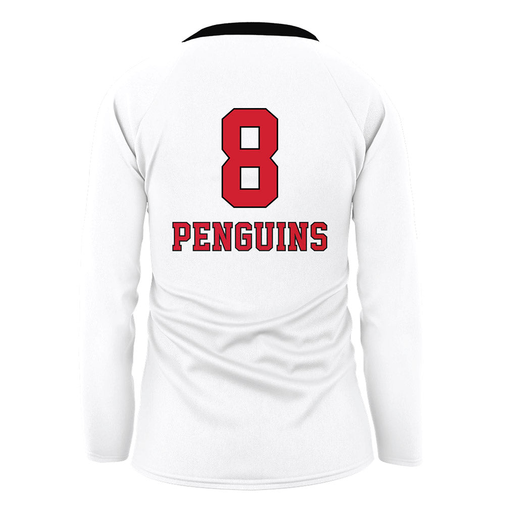 Youngstown State - NCAA Women's Volleyball : Juliana Rivera - White Volleyball Jersey-1