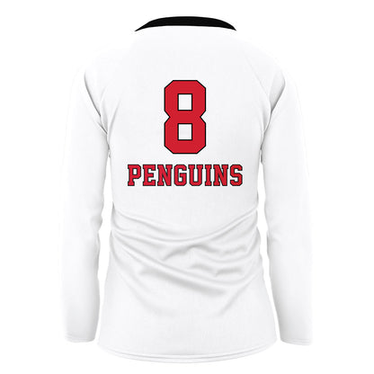 Youngstown State - NCAA Women's Volleyball : Juliana Rivera - White Volleyball Jersey-1