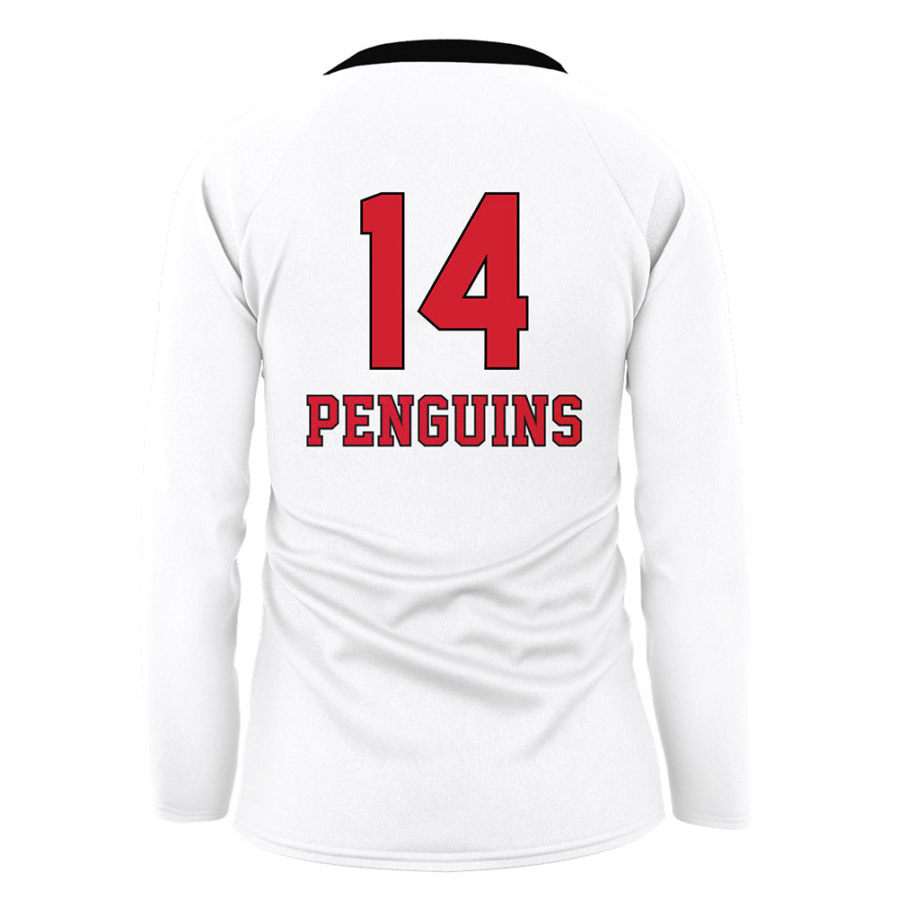 Youngstown State - NCAA Women's Volleyball : Taya Nordmann - White Volleyball Jersey-1