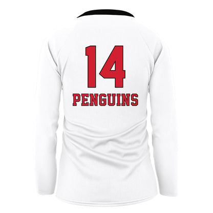 Youngstown State - NCAA Women's Volleyball : Taya Nordmann - White Volleyball Jersey-1