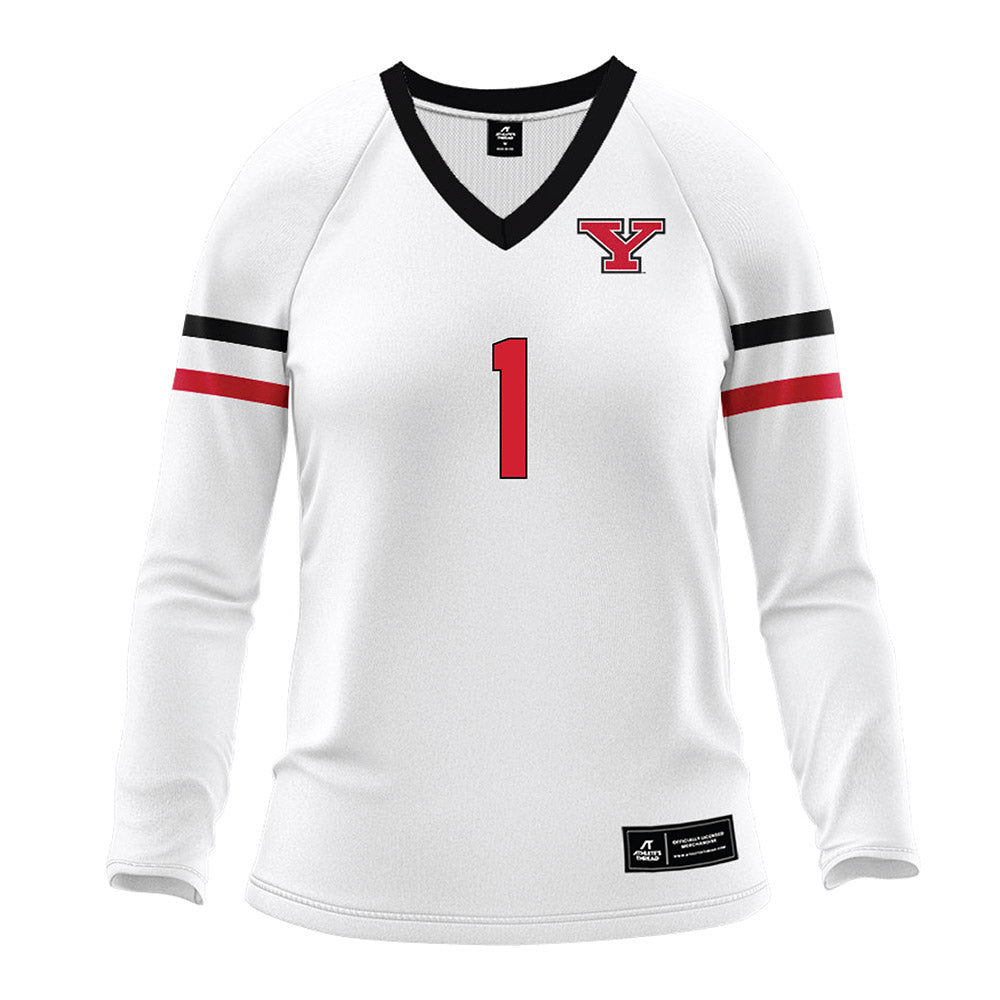 Youngstown State - NCAA Women's Volleyball : Brie Habeeb - White Volleyball Jersey-0