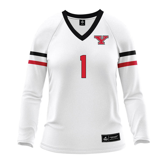 Youngstown State - NCAA Women's Volleyball : Brie Habeeb - White Volleyball Jersey-0
