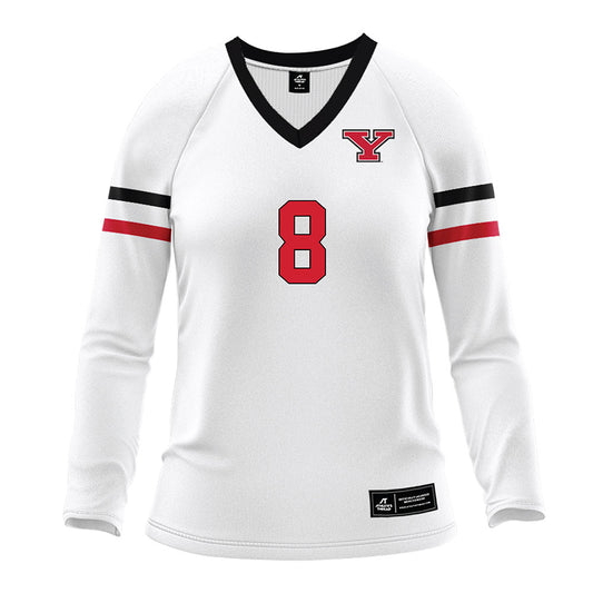 Youngstown State - NCAA Women's Volleyball : Juliana Rivera - White Volleyball Jersey-0