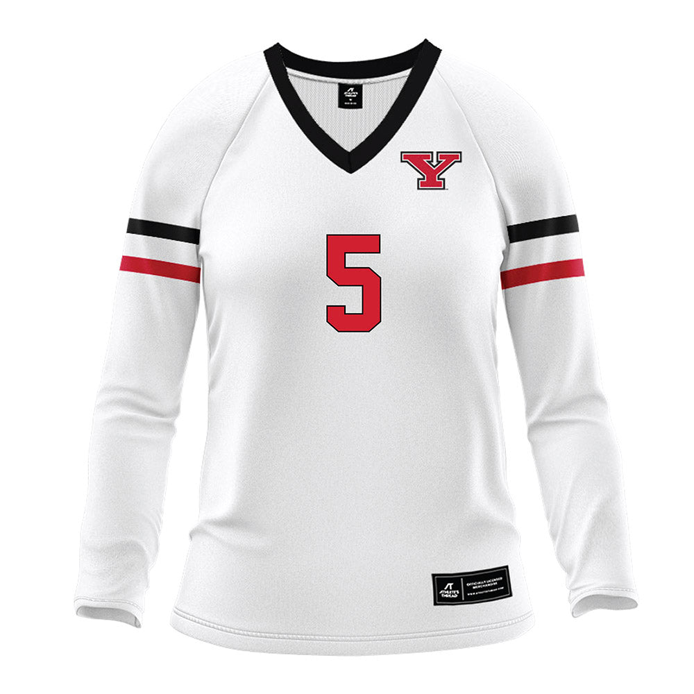Youngstown State - NCAA Women's Volleyball : Teagan Ng - White Volleyball Jersey-0