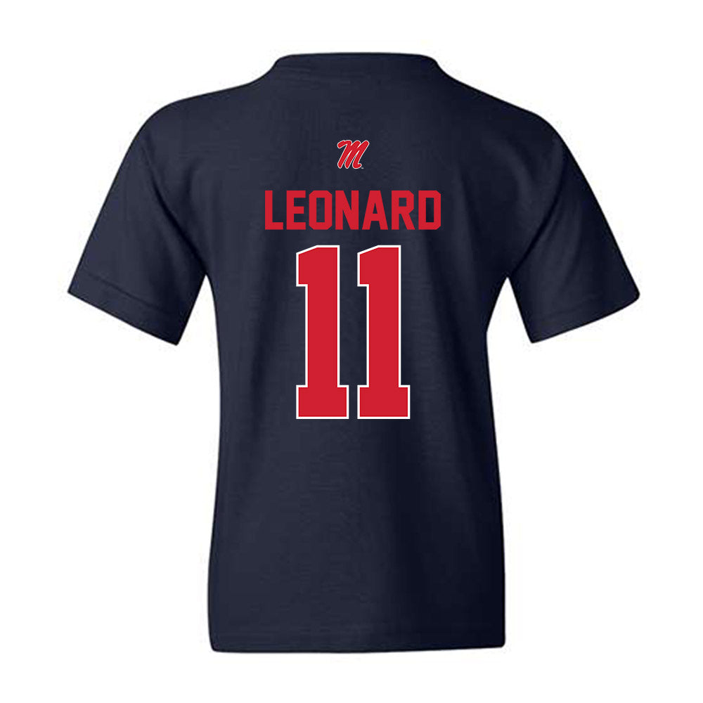 Ole Miss - NCAA Women's Soccer : Bella Leonard - Youth T-Shirt-1