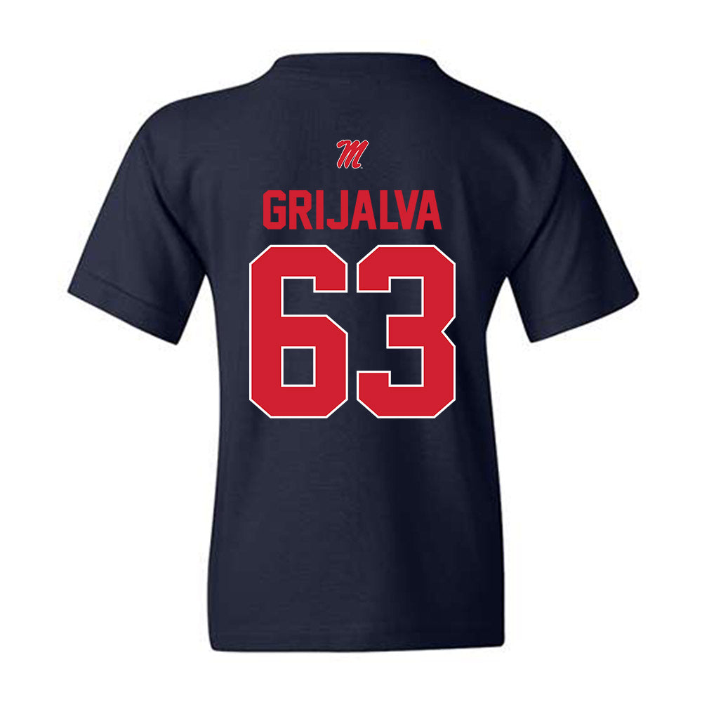 Ole Miss - NCAA Football : Alec Grijalva - Youth T-Shirt-1