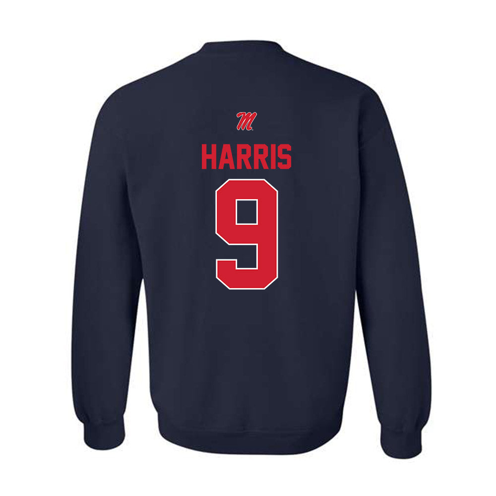 Ole Miss - NCAA Football : Tre Harris - Crewneck Sweatshirt-1