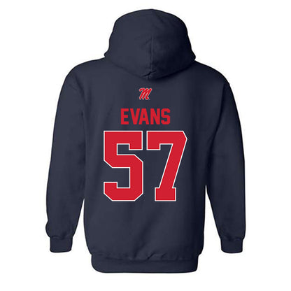 Ole Miss - NCAA Football : Paris Evans - Hooded Sweatshirt-1