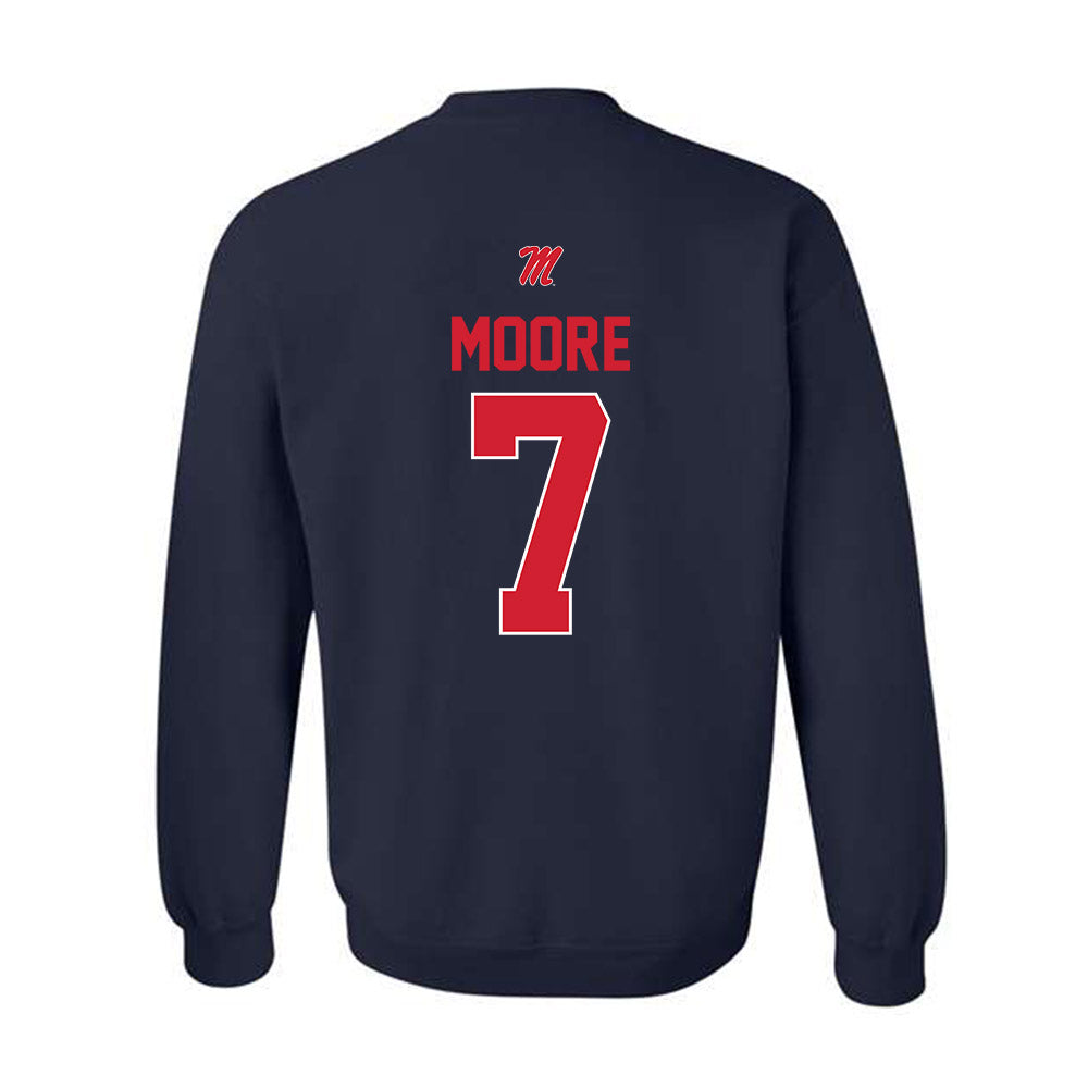 Ole Miss - NCAA Football : Louis Moore - Crewneck Sweatshirt-1