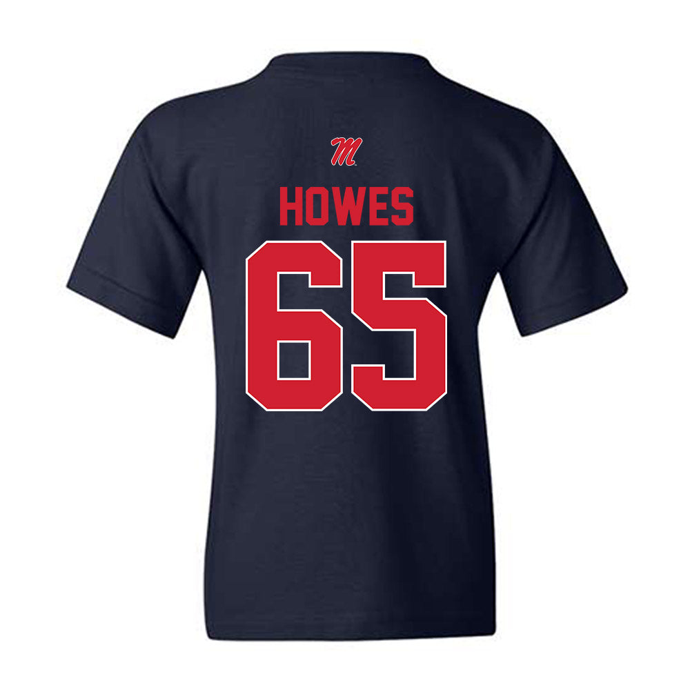 Ole Miss - NCAA Football : Connor Howes - Youth T-Shirt-1