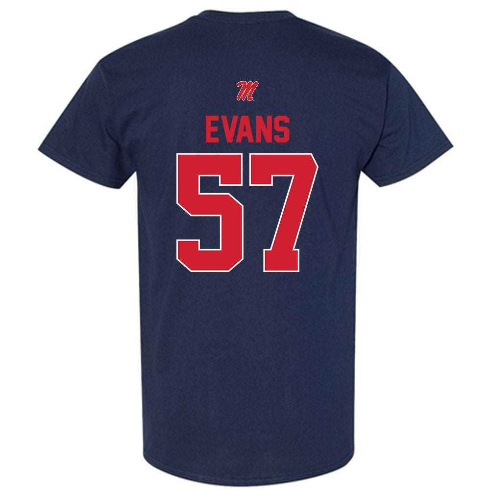 Ole Miss - NCAA Football : Paris Evans - T-Shirt-1